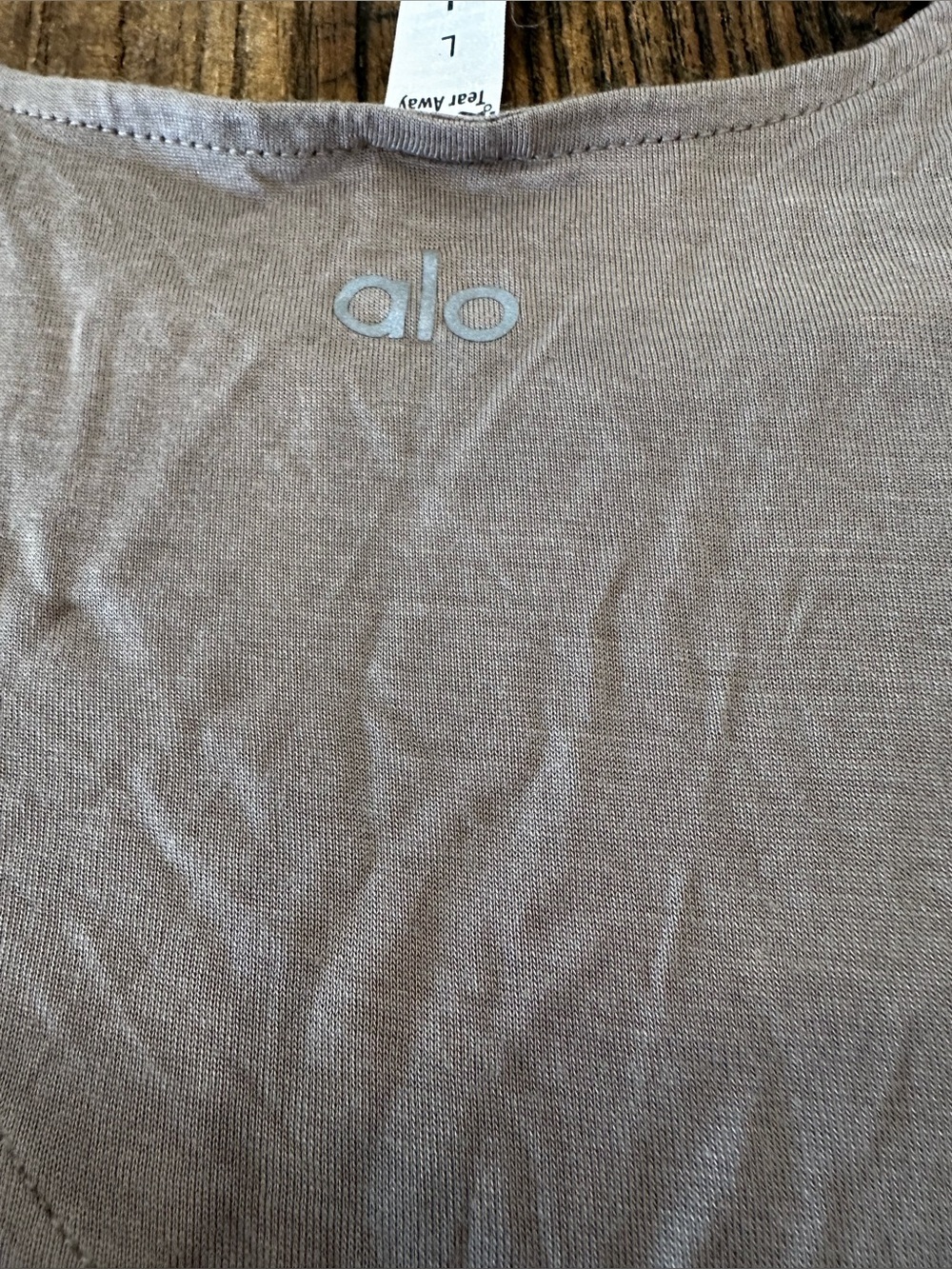 ALO Yoga Short Sleeve Modal Top - Taupe nude cream - Picture 6 of 6